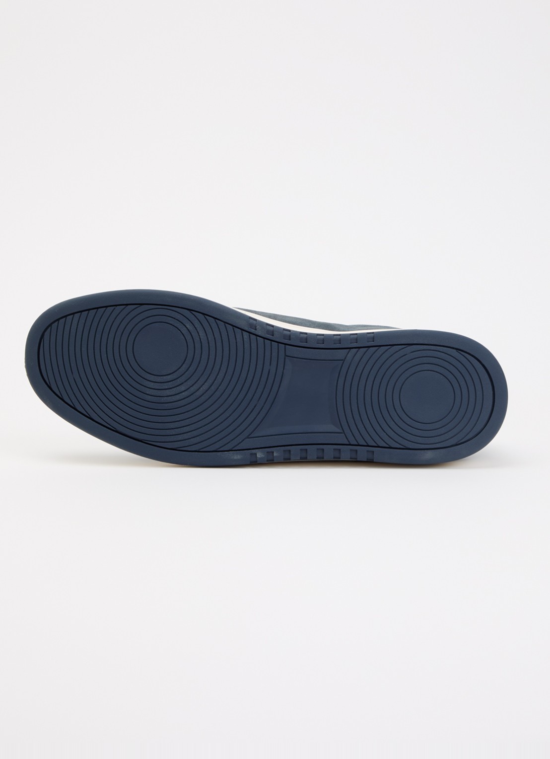 Dune London Troys sneaker van leer - detail 4 staalblauw