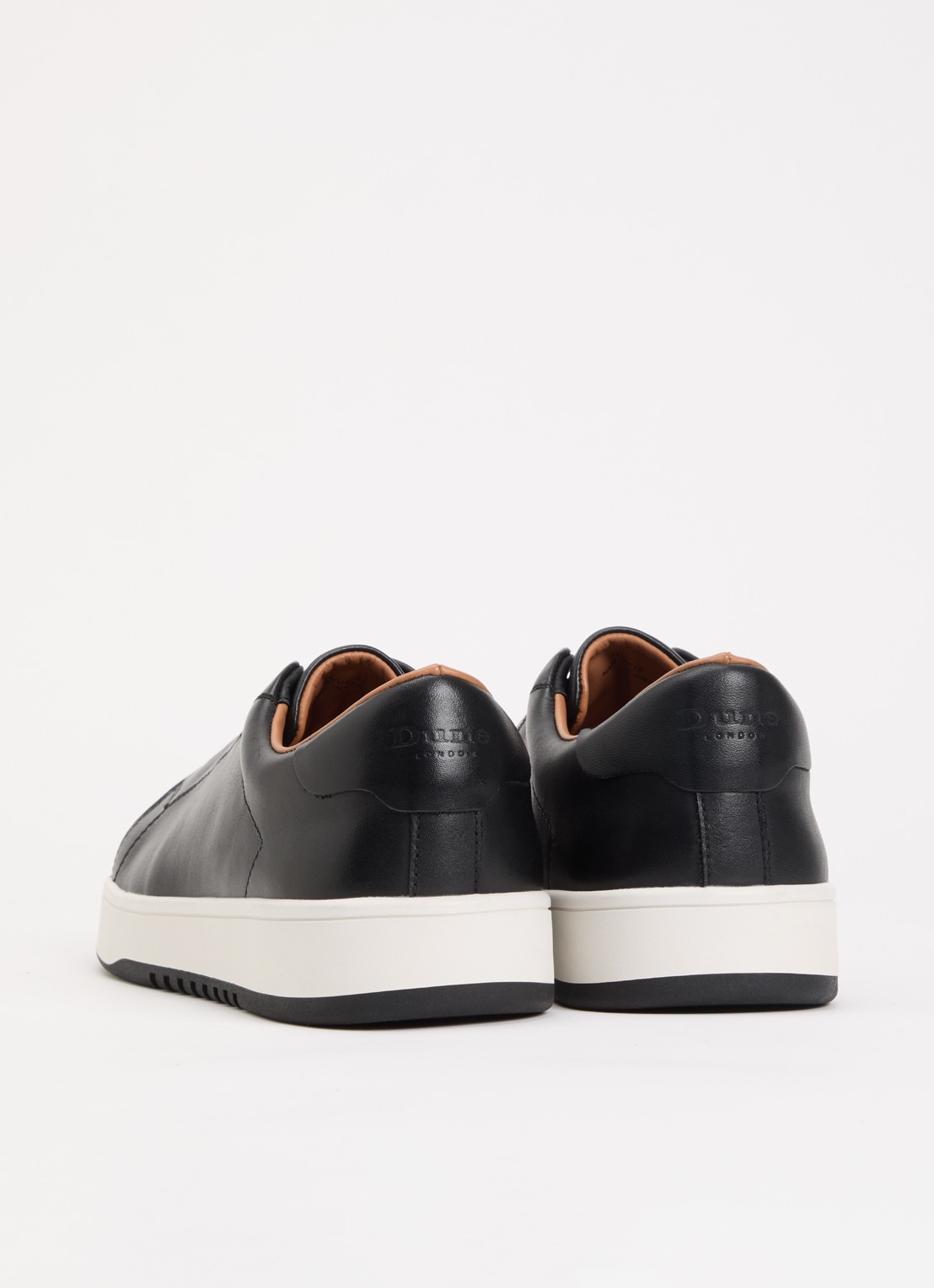 Dune London Troys sneaker van leer - achterkant 2 zwart