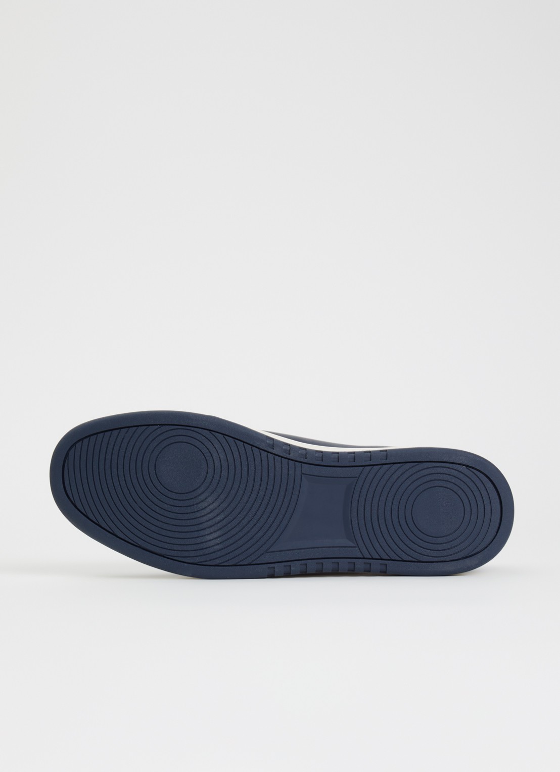 Dune London Troys sneaker van leer - detail 4 donkerblauw