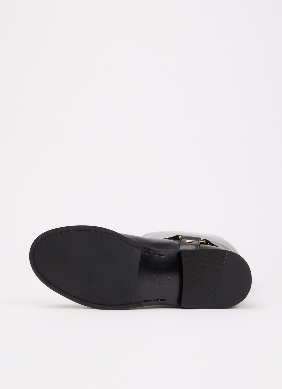 Dune London Truely laars van leer - detail 4 zwart