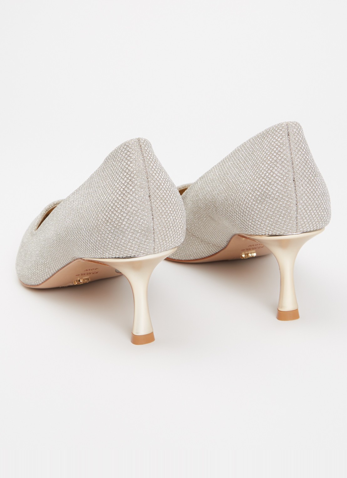 Dune London Wide Fit Achievable pump met glitter - achterkant 2 goud