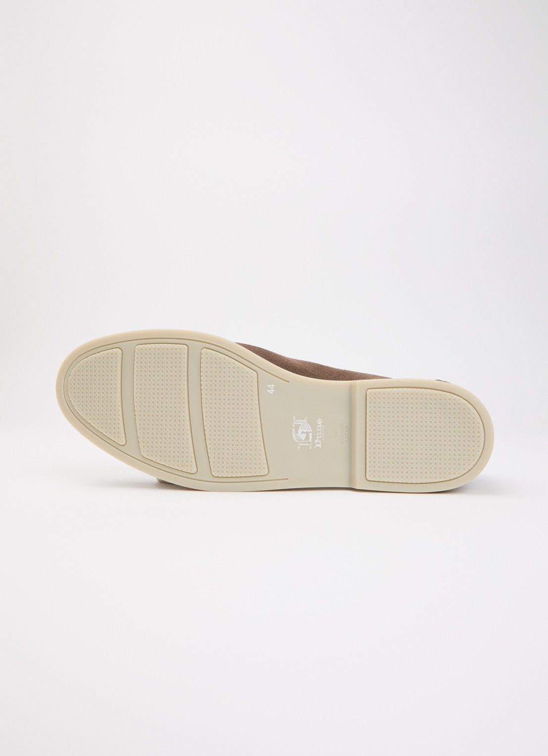 Dune London Wide Fit Boltman slip-on van suède - detail 4 lichtbruin