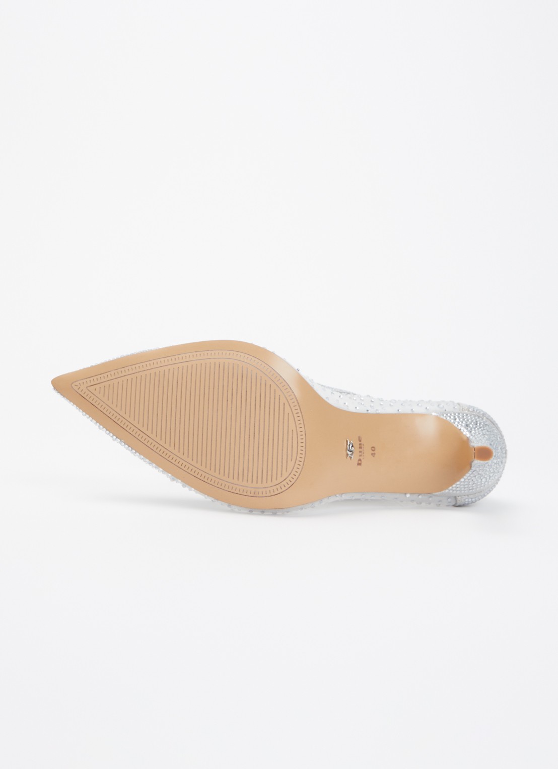 Dune London Wide Fit Brightest pump met strass - detail 4 zilver