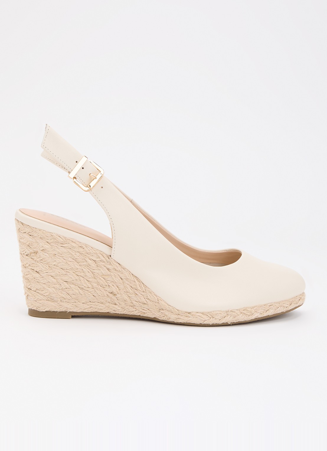 Dune London Wide Fit Capable sleehak van leer - voorkant 5 ivoor
