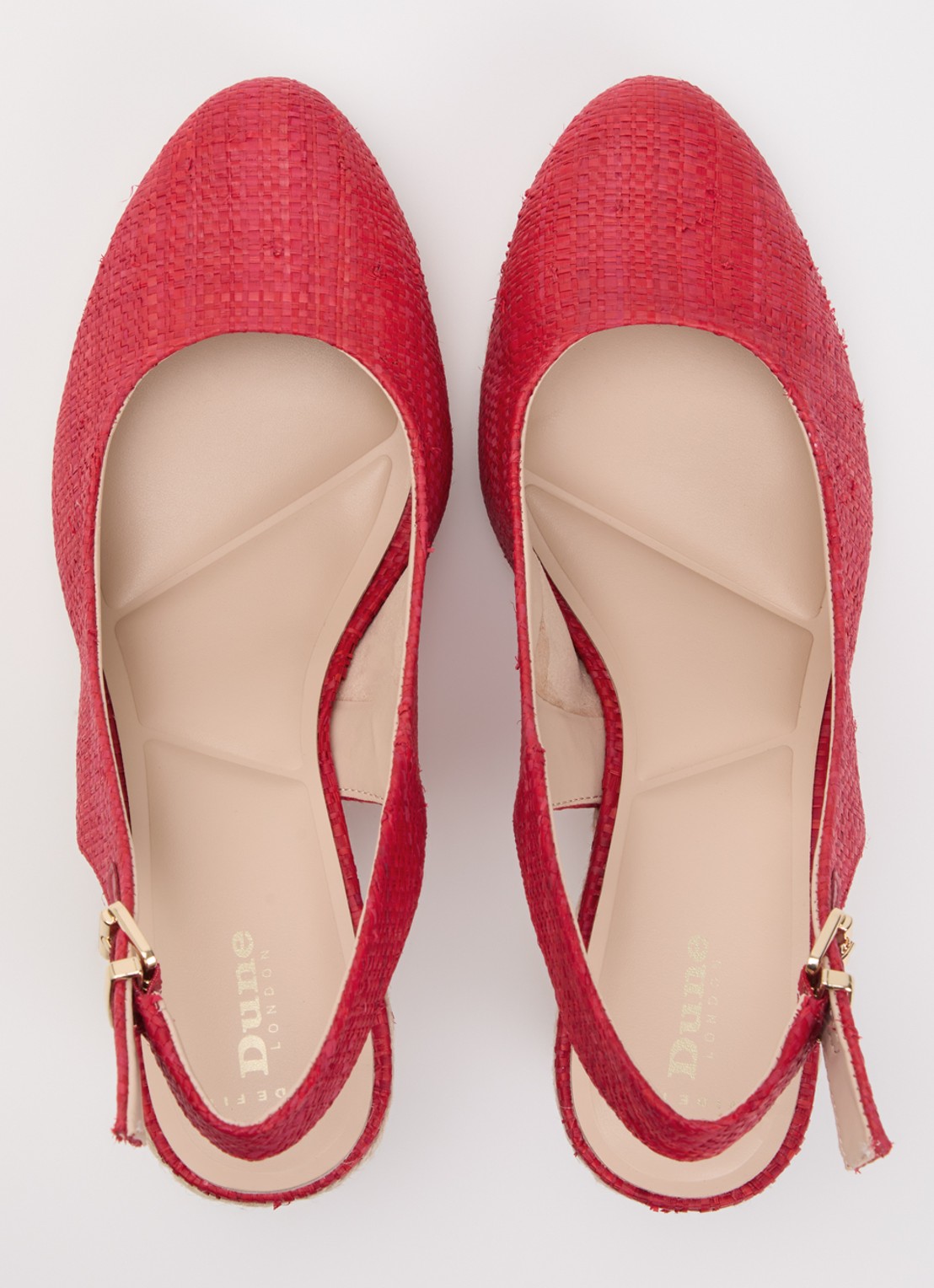 Dune London Wide Fit Capable sleehak - detail 2 rood