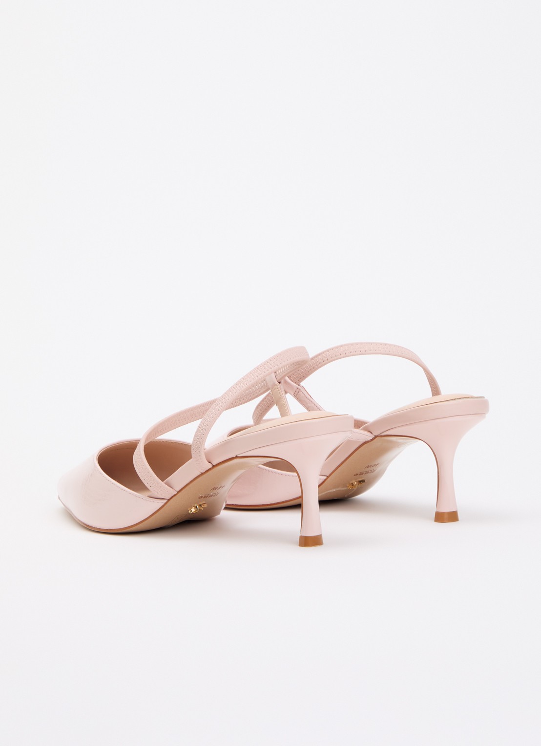 Dune London Wide Fit Charming slingback met glitter - achterkant 2 roze