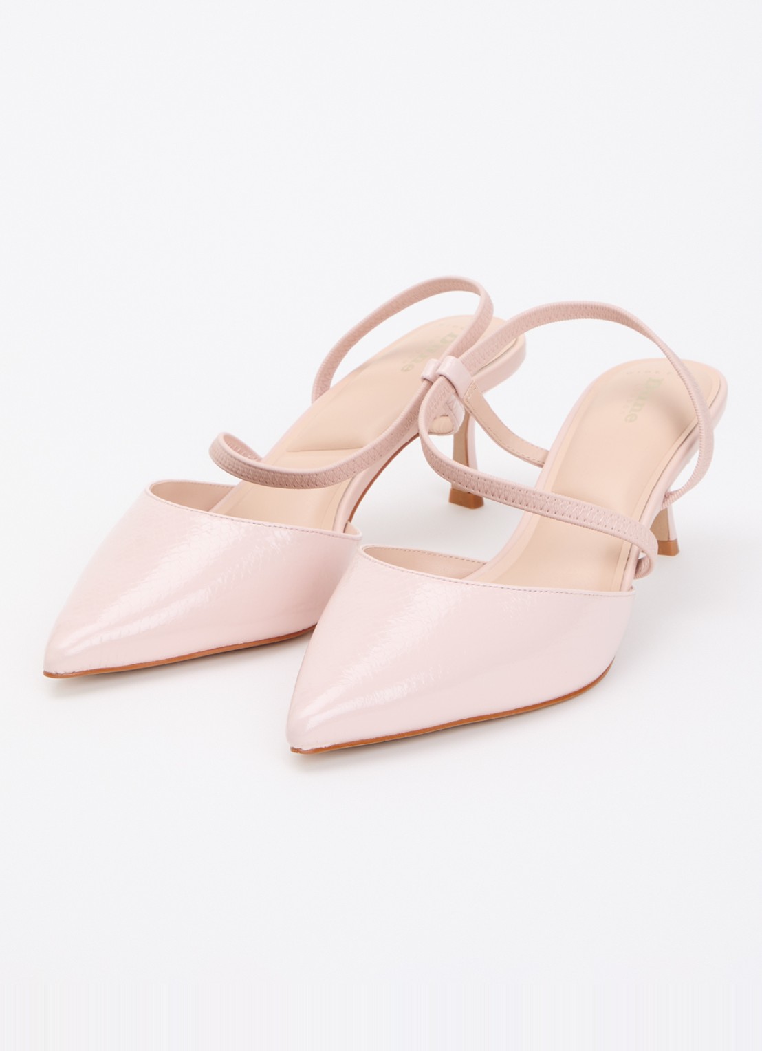Dune London Wide Fit Charming slingback met glitter - detail 3 goud