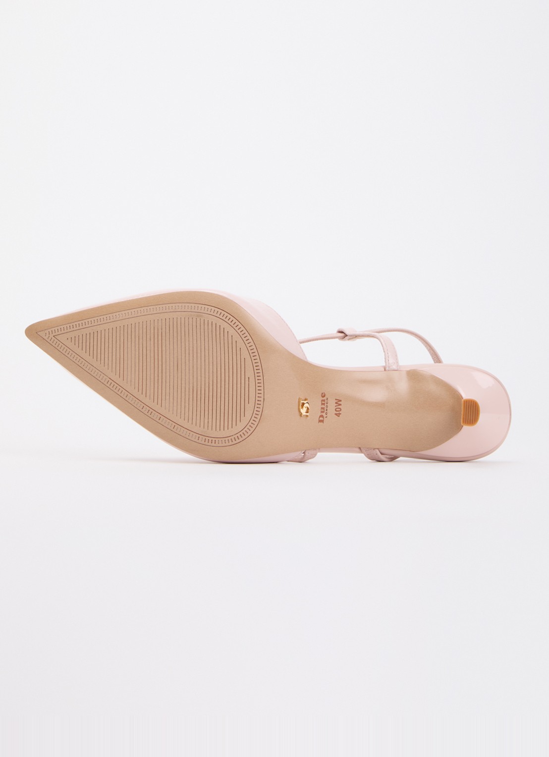 Dune London Wide Fit Charming slingback met glitter - detail 5 goud
