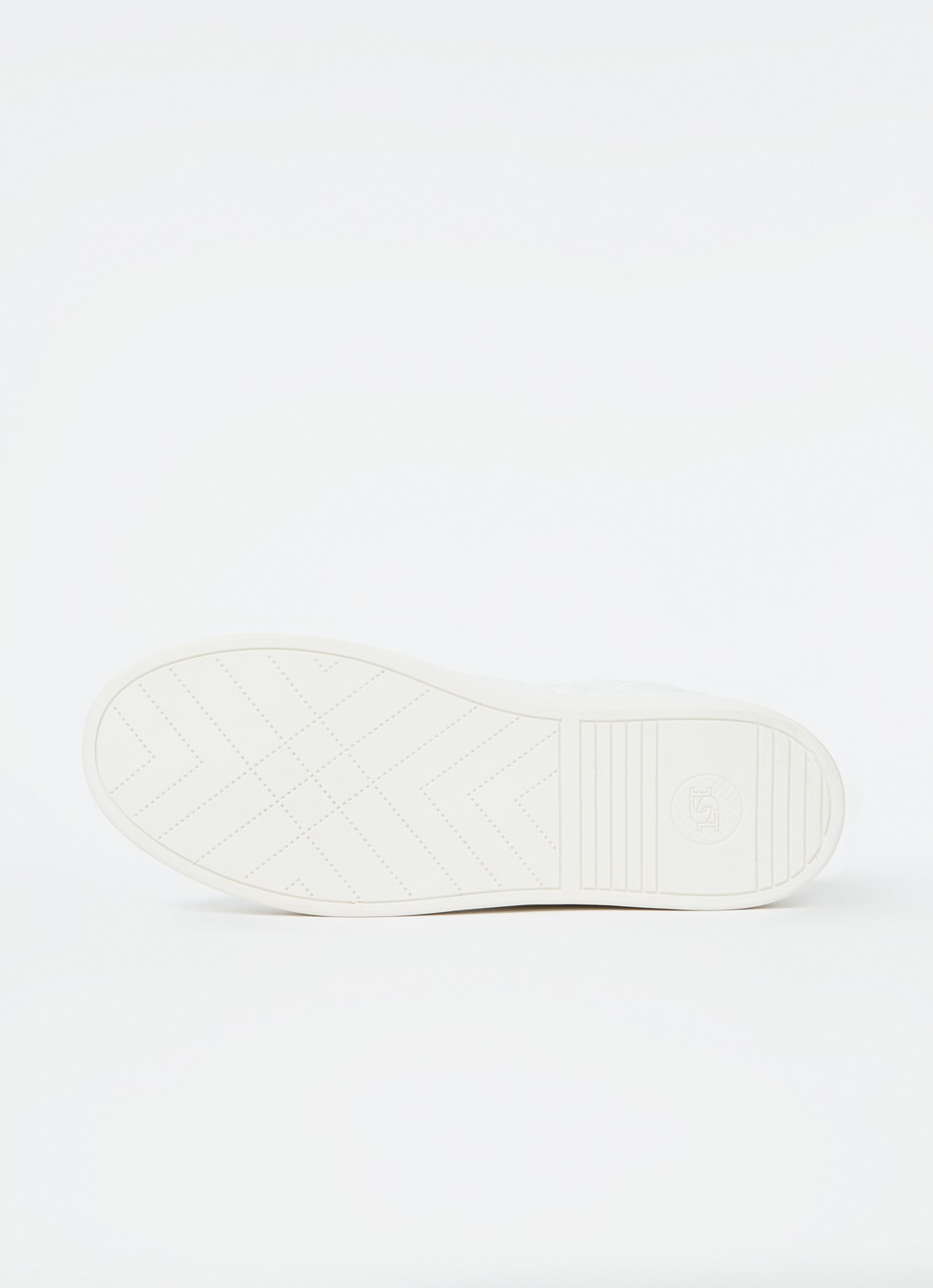 Dune London Wide Fit Egent sneaker van leer met quilt patroon  - detail 4 wit