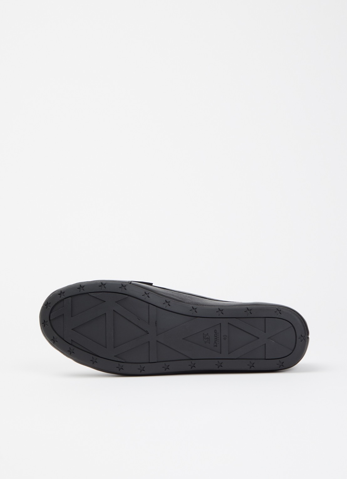 Dune London Wide Fit Geen mocassin van leer met franjes - detail 4 zwart