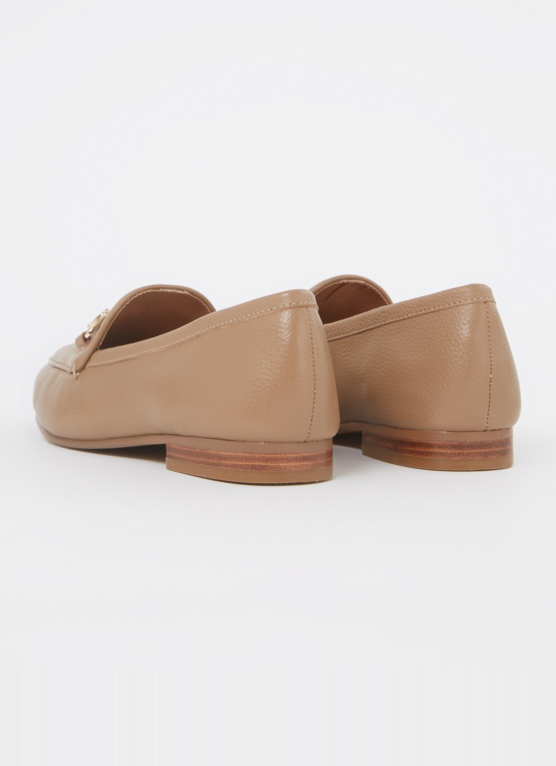 Dune London Wide Fit Glair loafer - achterkant 4 camel