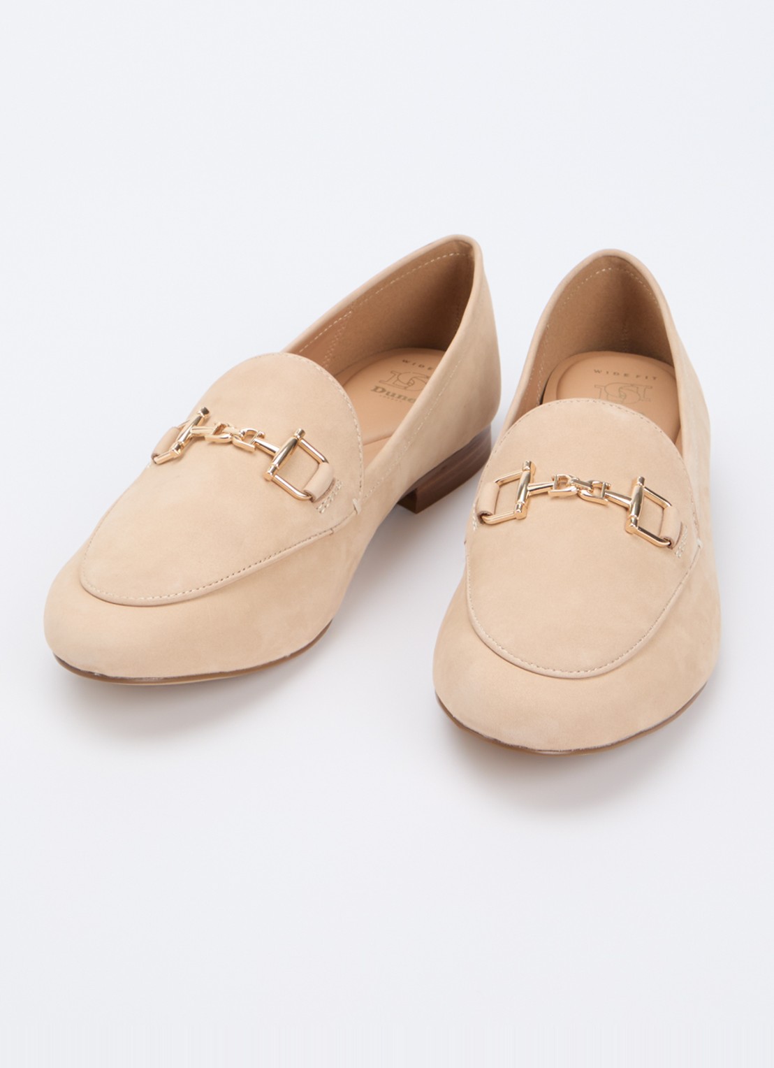 Dune London Wide Fit Glair loafer - detail 2 beige