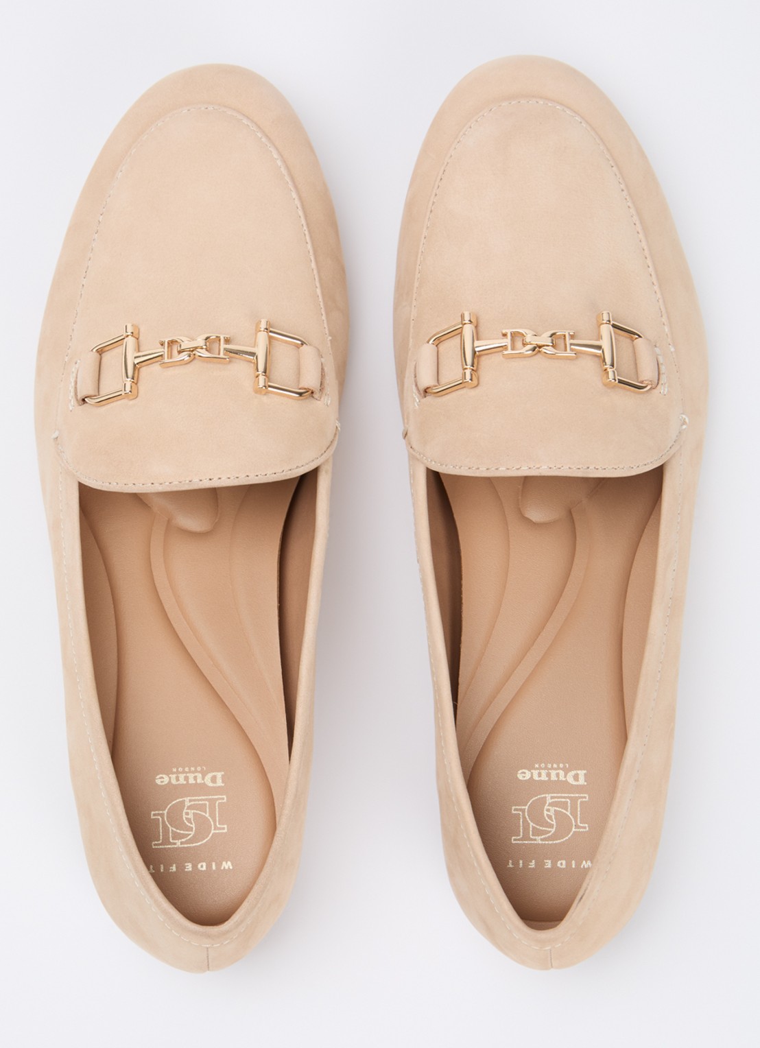 Dune London Wide Fit Glair loafer - detail 3 beige
