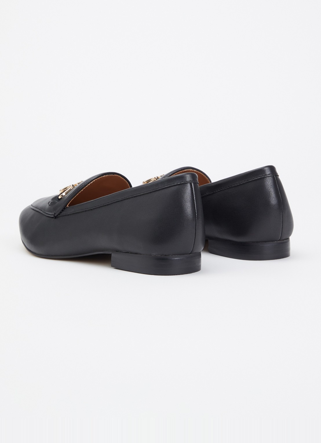 Dune London Wide Fit Glair loafer - achterkant antraciet