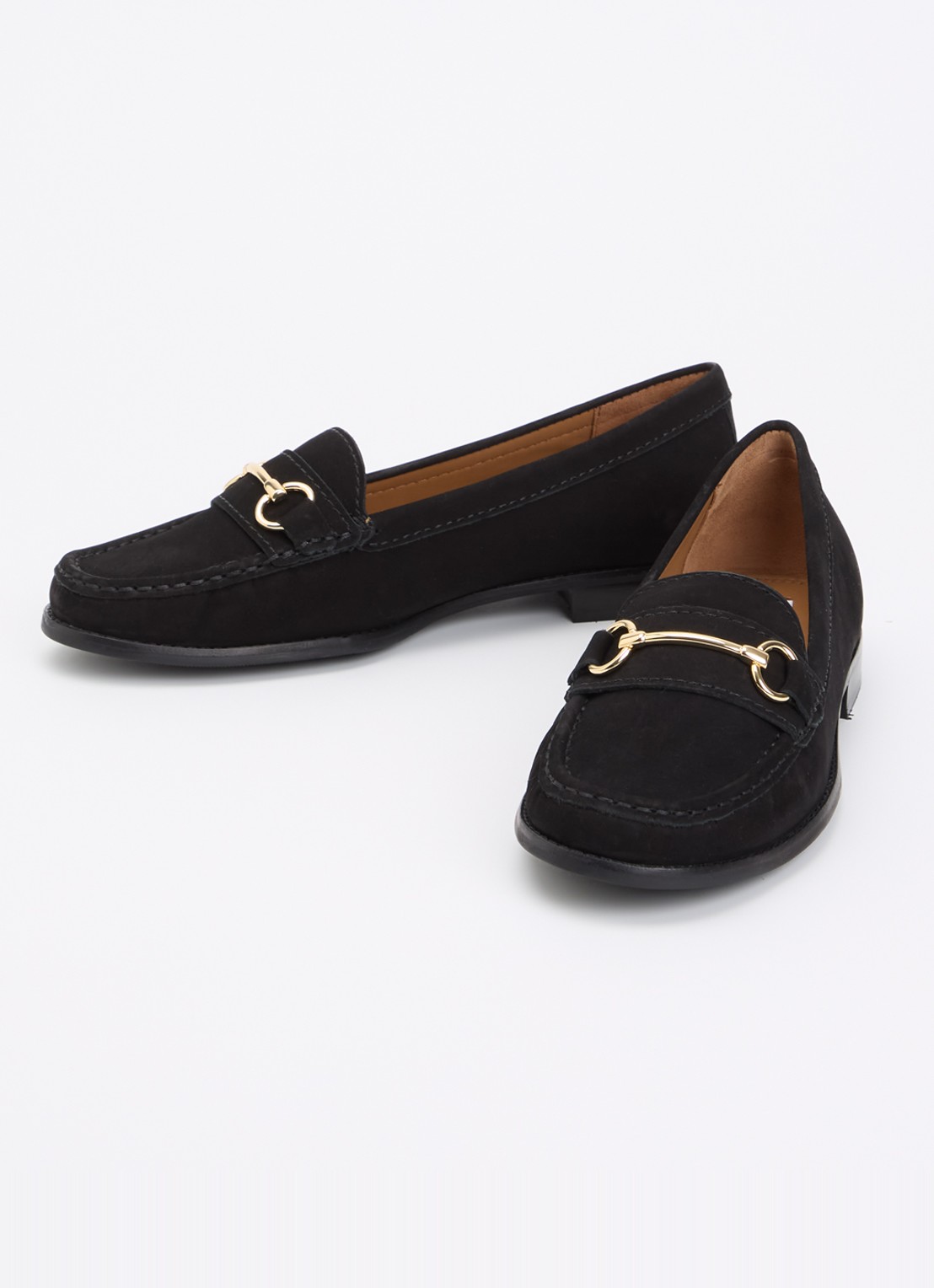 Dune London Wide Fit Glenny loafer - detail 2 zwart