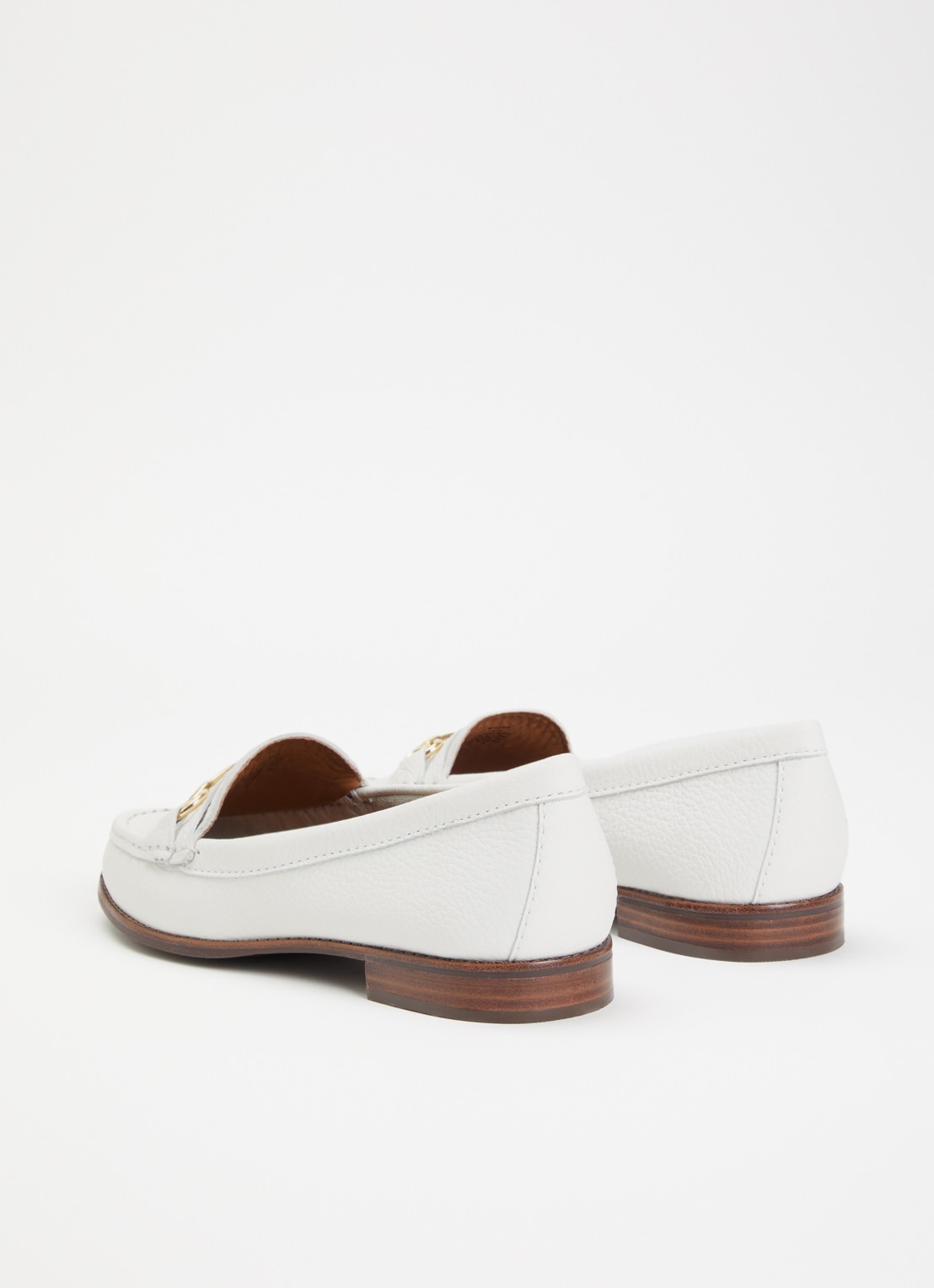 Dune London Wide Fit Glenny loafer - achterkant 5 wit
