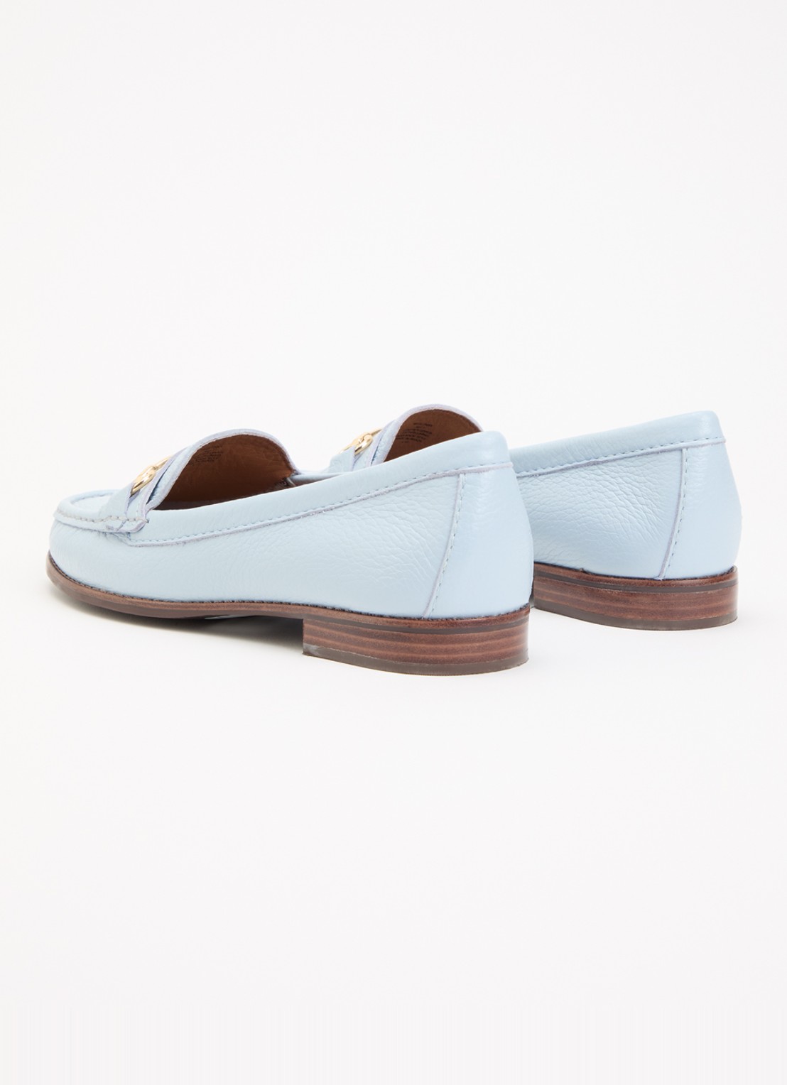 Dune London Wide Fit Glenny loafer - achterkant 4 lichtblauw