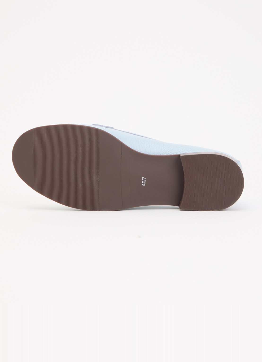 Dune London Wide Fit Glenny loafer - detail 3 lichtblauw