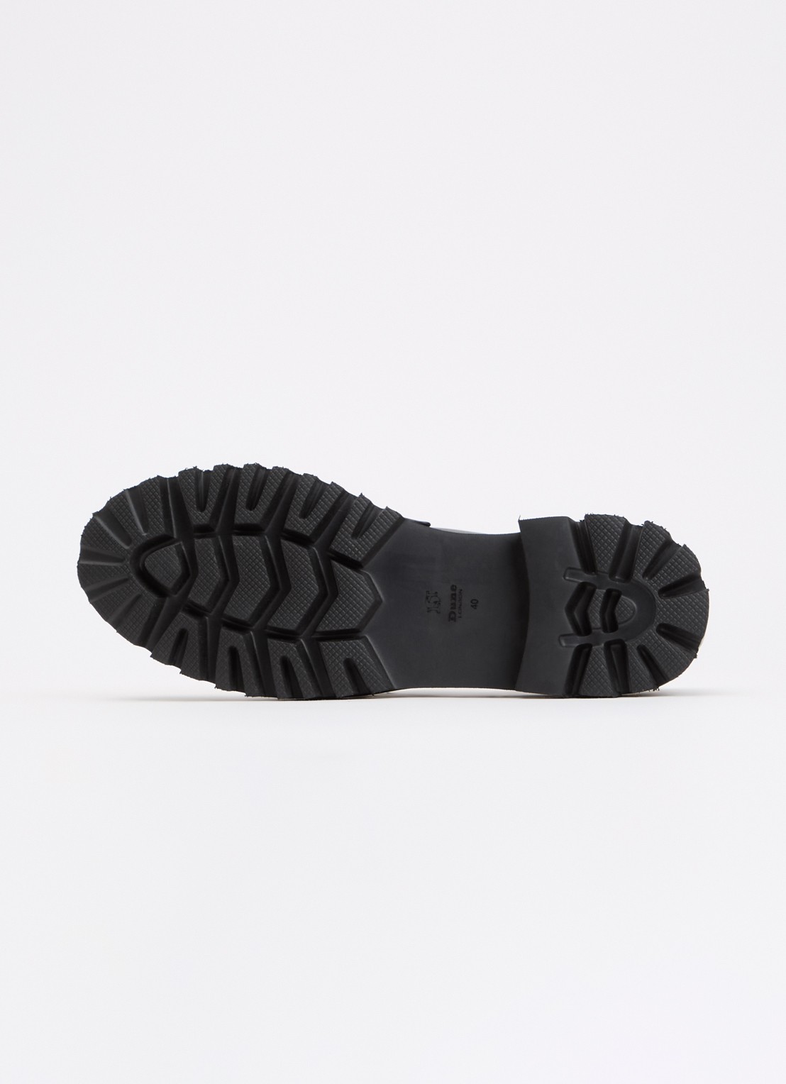 Dune London Wide Fit Groundbreaking loafer van leer - detail 3 zwart