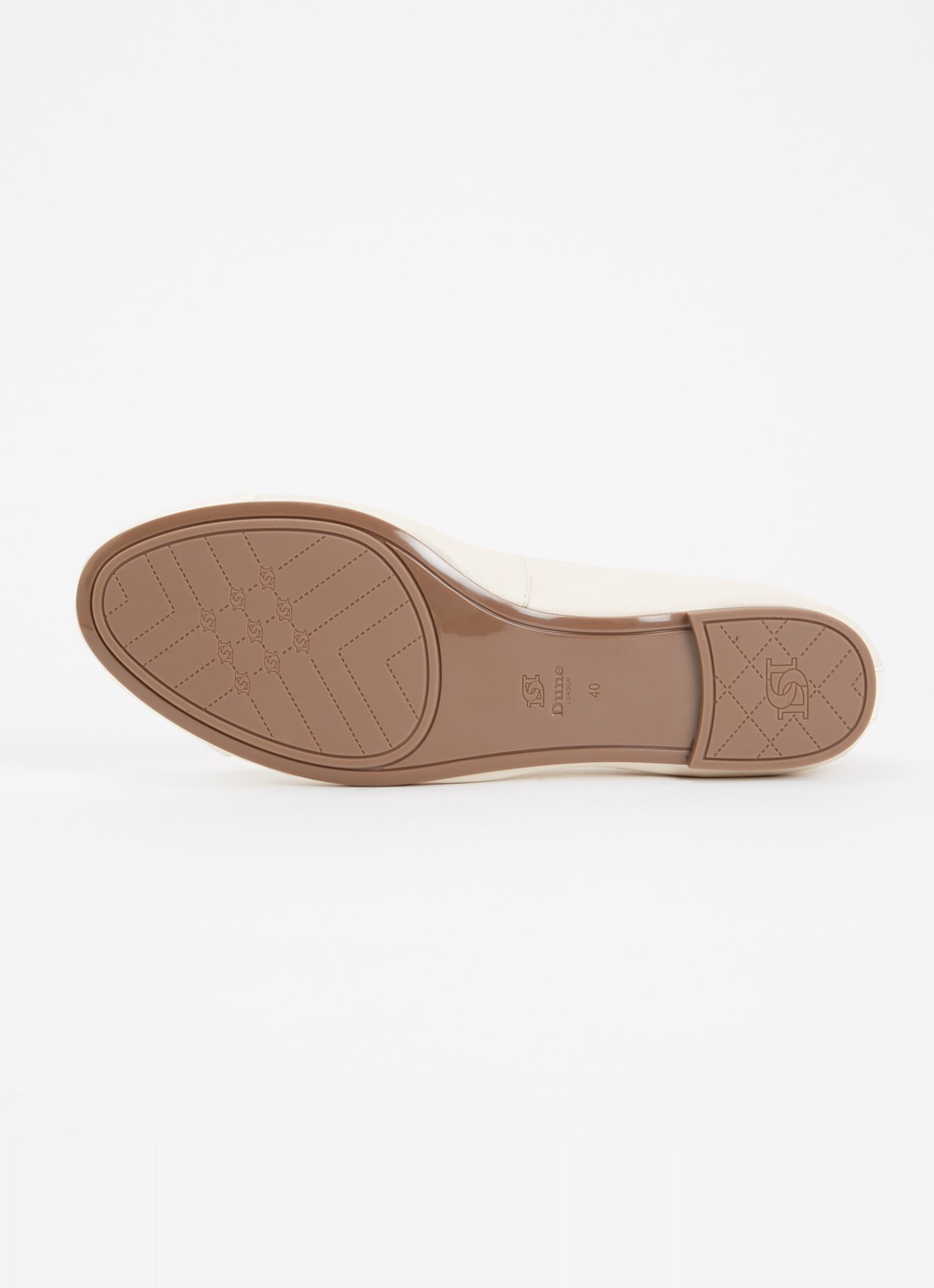 Dune London Wide Fit Hallo ballerina met strikdetail - detail 5 creme