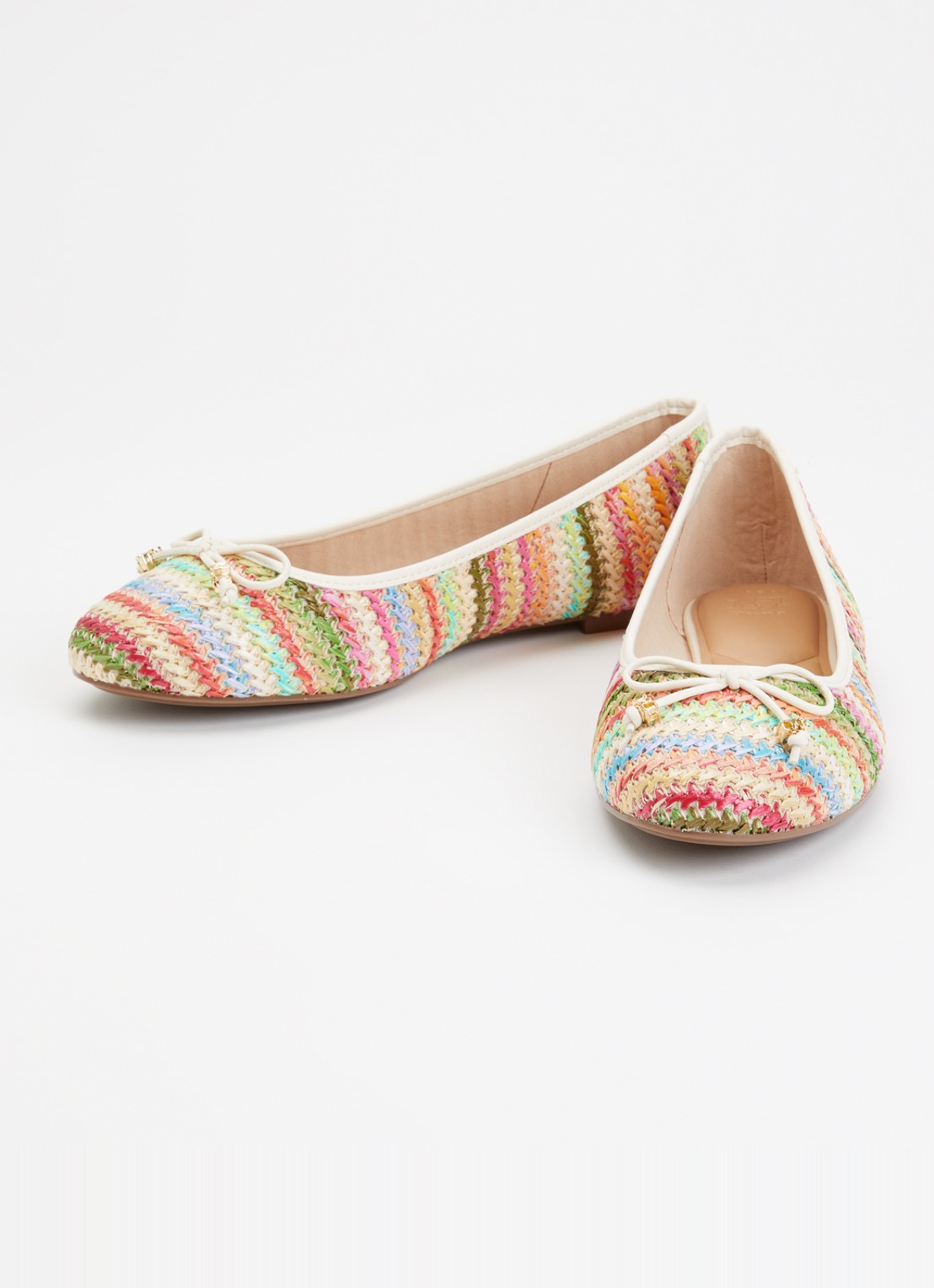 Dune London Wide Fit Hallo ballerina met strikdetail - detail 3 multicolor