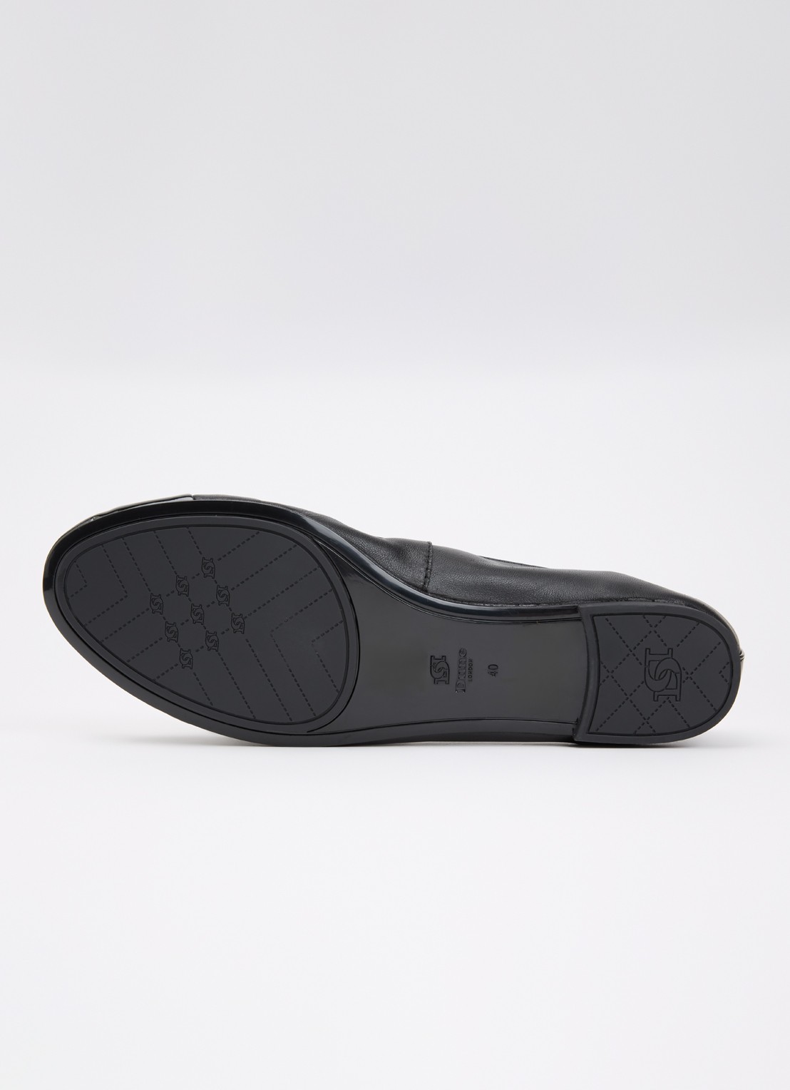 Dune London Wide Fit Hallo ballerina met strikdetail - detail 5 diepzwart
