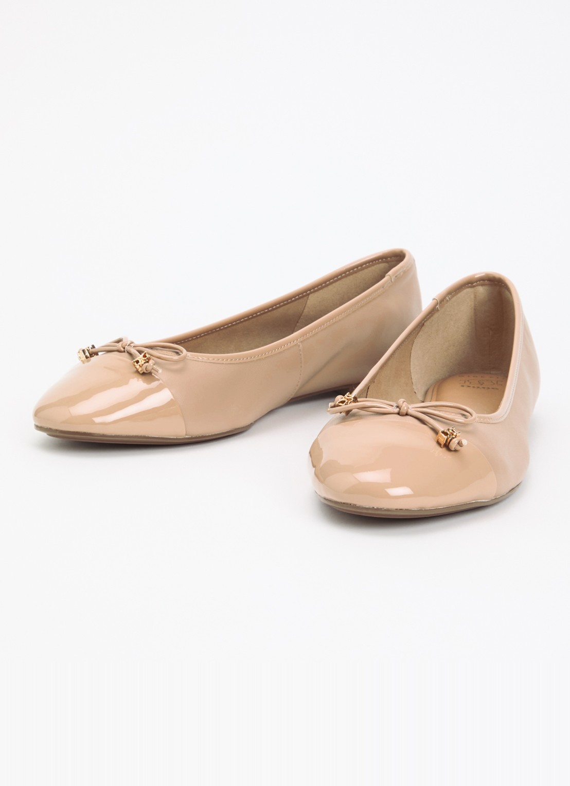 Dune London Wide Fit Hallo ballerina met strikdetail - detail 2 oudroze