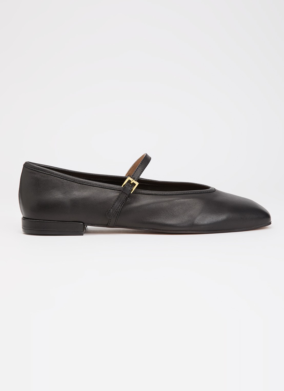Dune London Wide Fit Hearthrob ballerina - voorkant 2 zwart