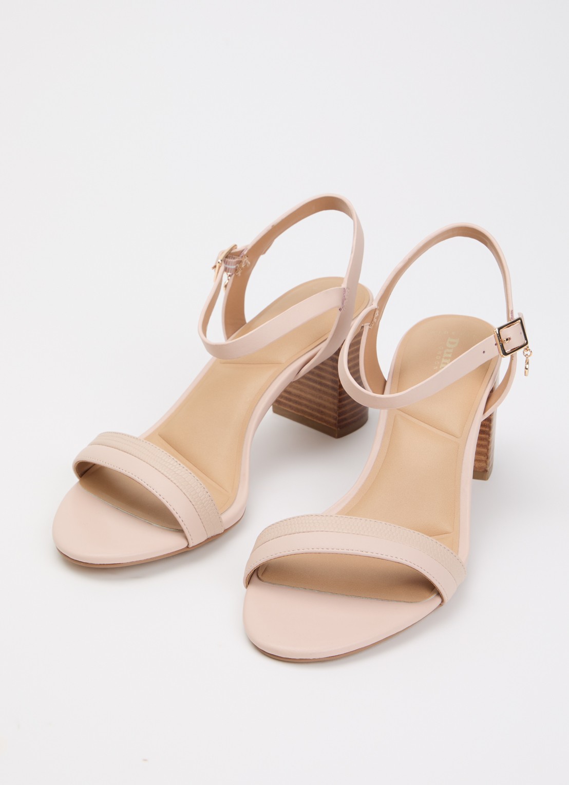 Dune London Wide Fit Jaycie sandalette van leer - detail 3 oudroze
