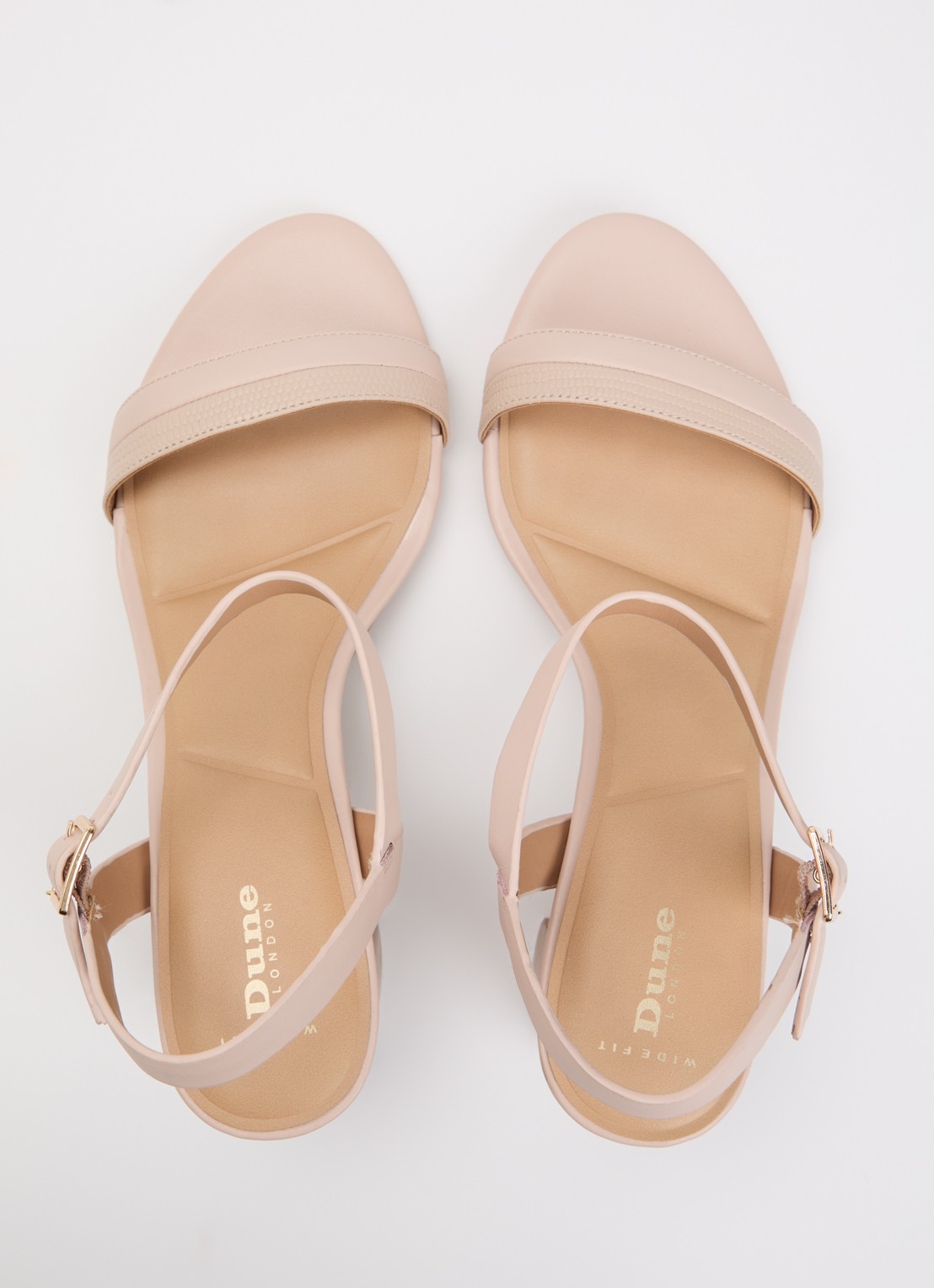 Dune London Wide Fit Jaycie sandalette van leer - detail 4 oudroze