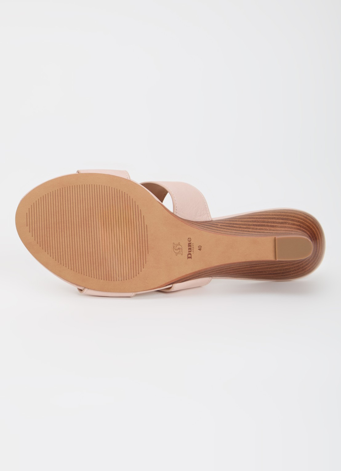 Dune London Wide Fit Kacie sleehak van leer - detail 5 lichtroze