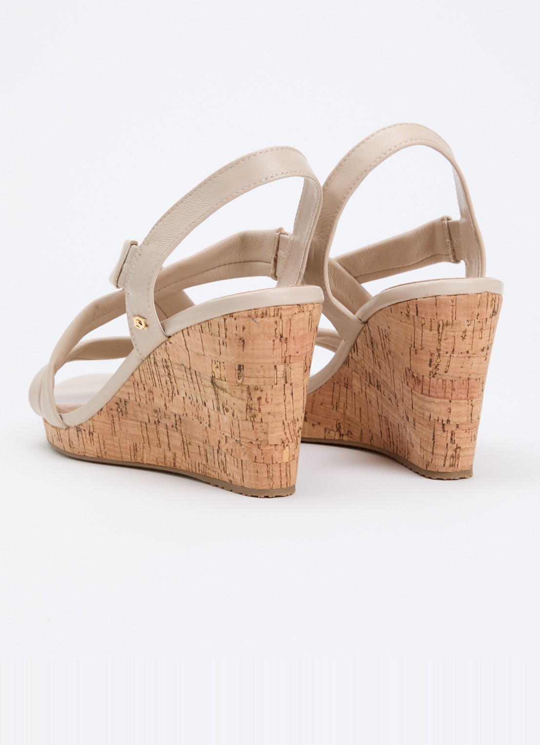 Dune London Wide Fit Kamies sleehak van leer - achterkant creme