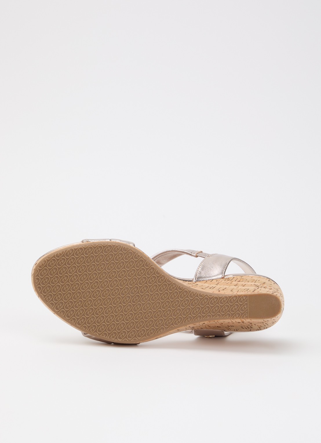 Dune London Wide Fit Kamies sleehak van leer - detail 5 witgoud