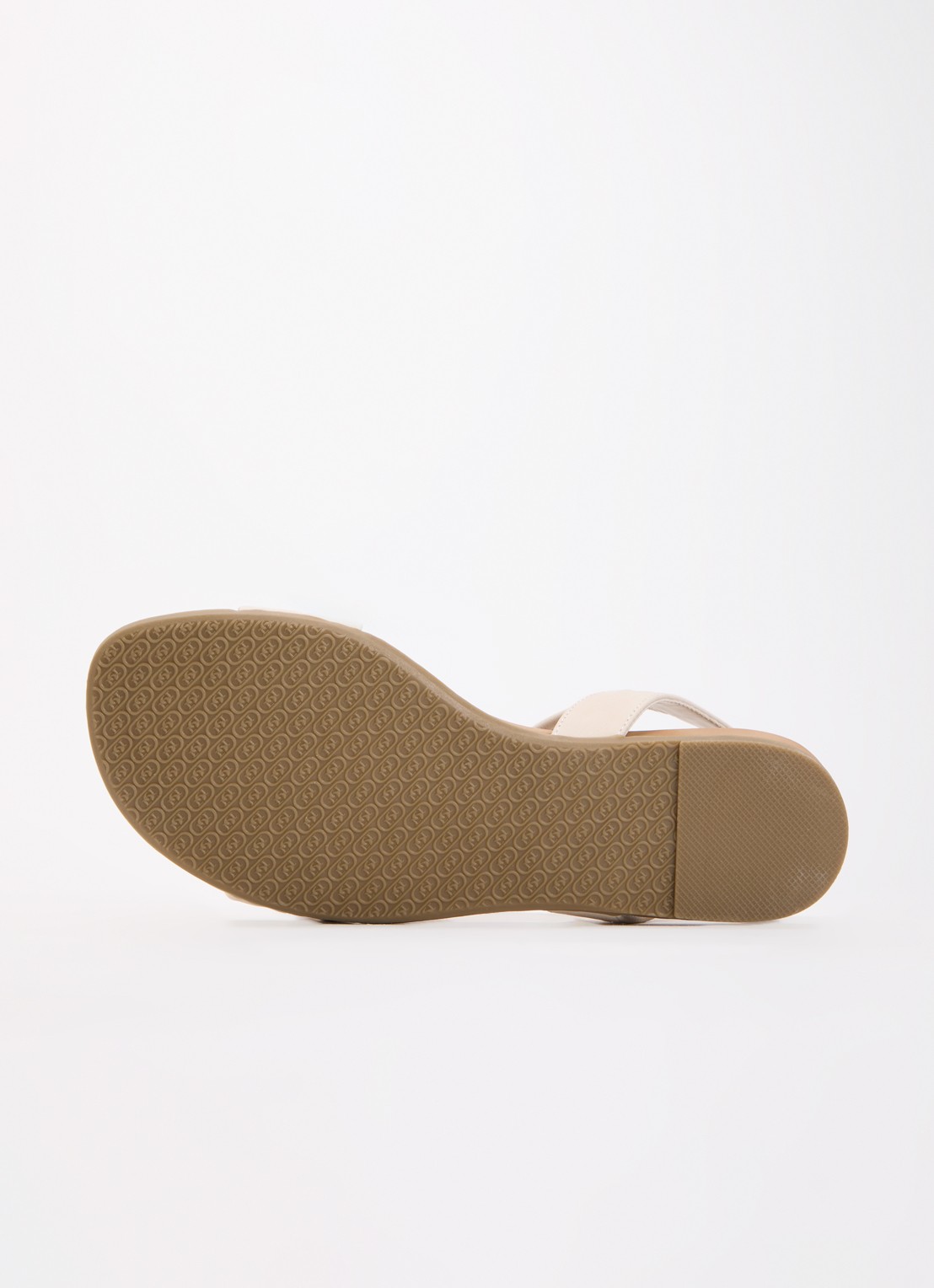 Dune London Wide Fit Landies sandaal van leer - detail 5 creme