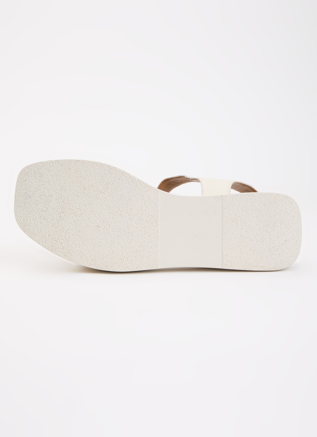 Dune London Wide Fit Licia sandaal van leer - detail 5 gebroken wit