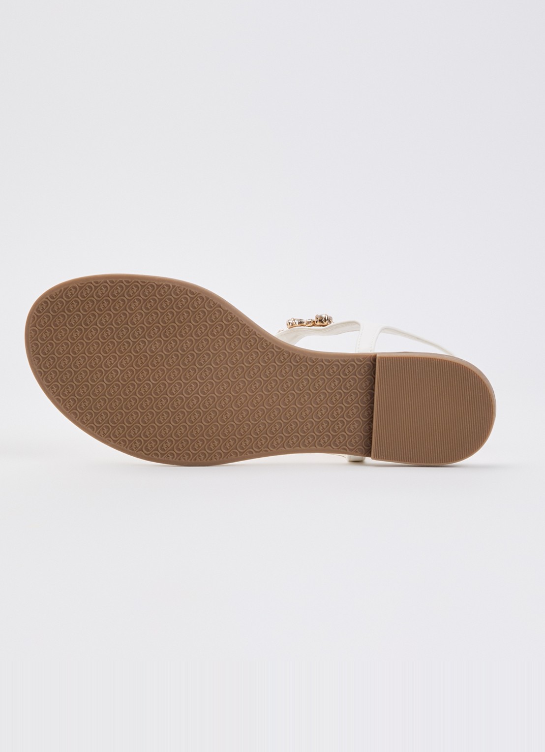 Dune London Wide Fit Life sandaal met strass - detail 5 wit