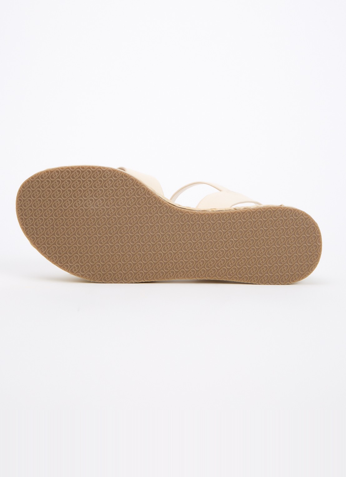 Dune London Wide Fit Littleton sleehak van leer met metallic finish - detail 4 creme