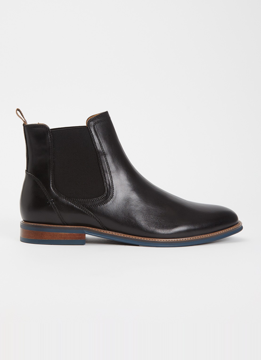 Dune London Wide Fit McKinley chelsea boot - voorkant zwart