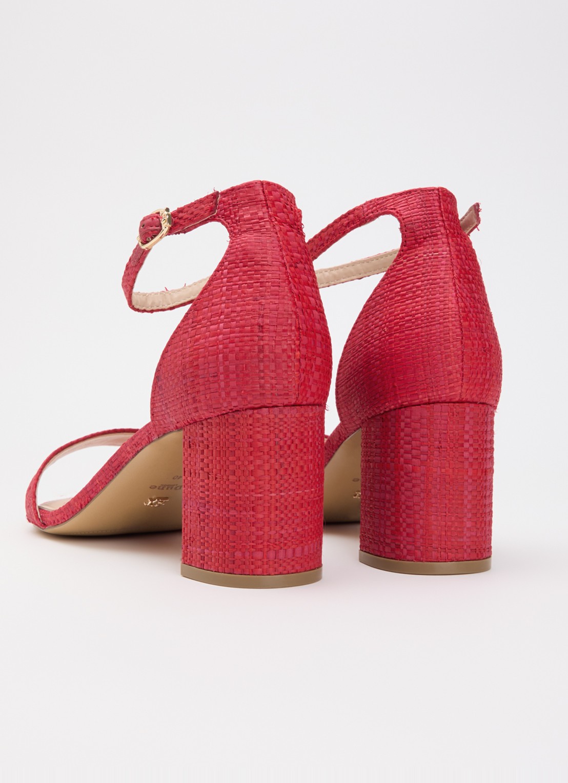 Dune London Wide Fit Melins sandalette - achterkant 2 rood