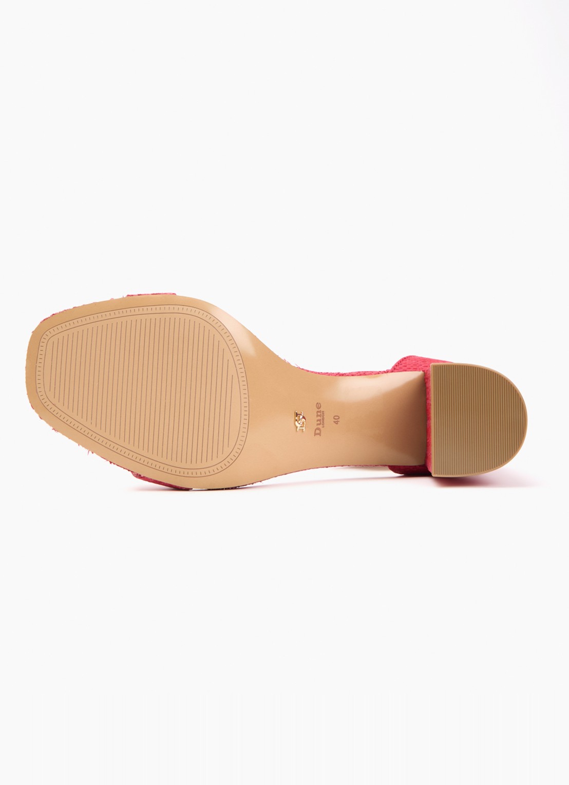 Dune London Wide Fit Melins sandalette - detail 5 rood