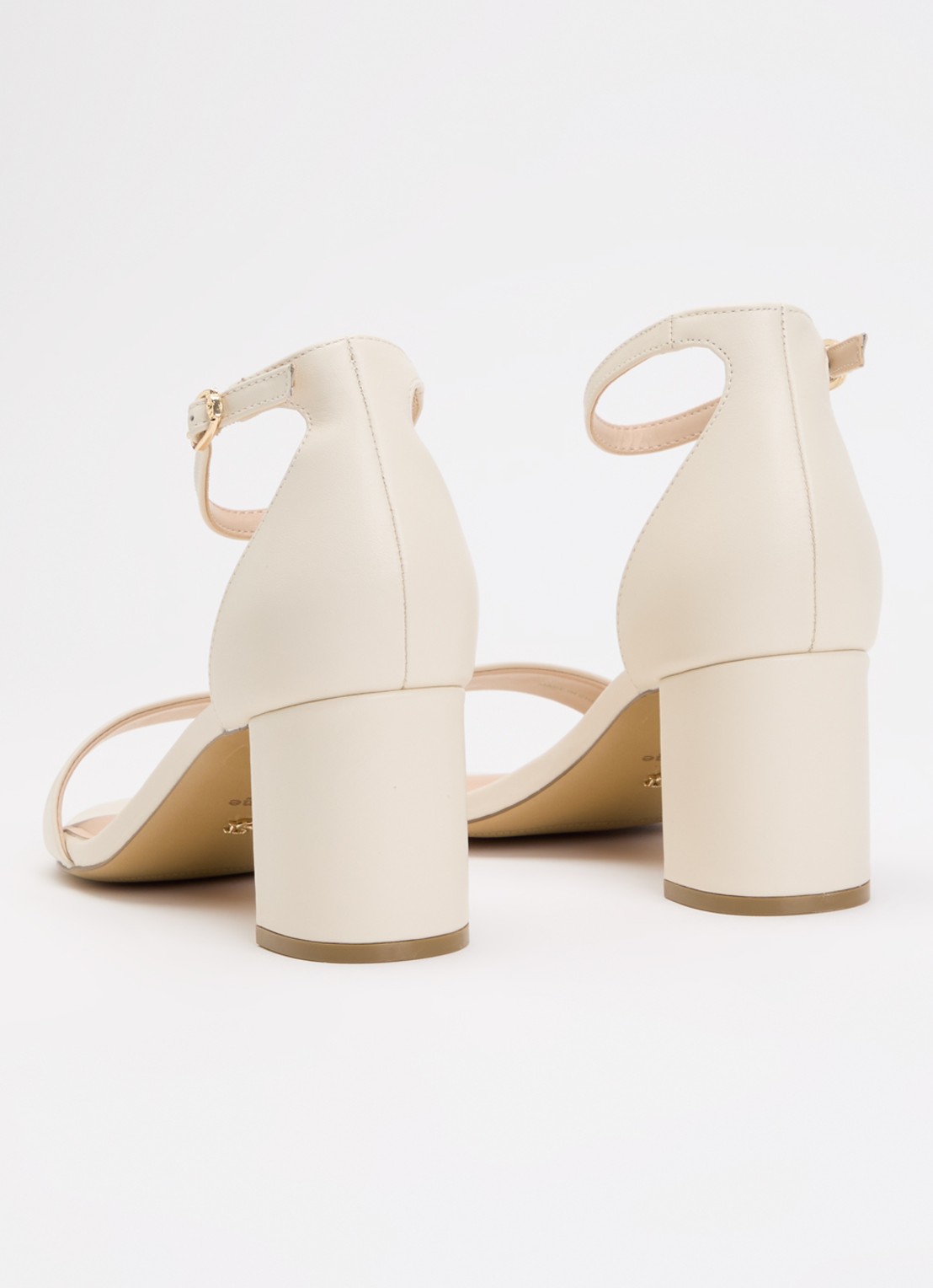 Dune London Wide Fit Melins sandalette - achterkant ivoor