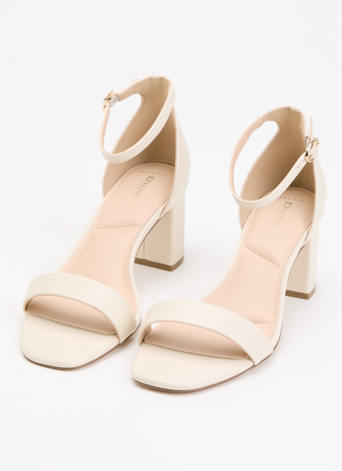 Dune London Wide Fit Melins sandalette - detail 3 ivoor