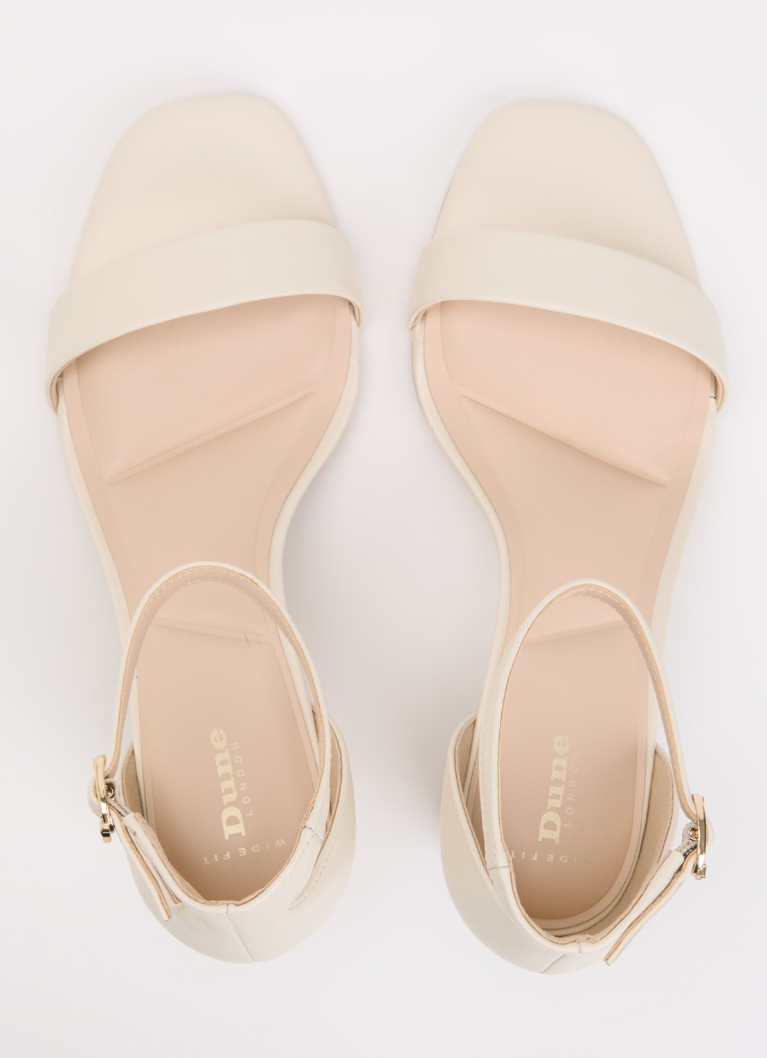 Dune London Wide Fit Melins sandalette - detail 4 ivoor
