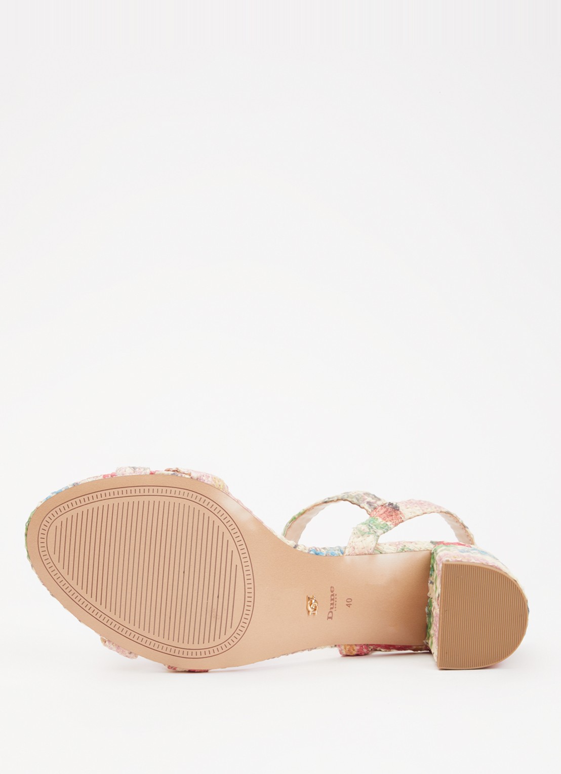Dune London Wide Fit Merisa sandalette van leer - detail 3 creme