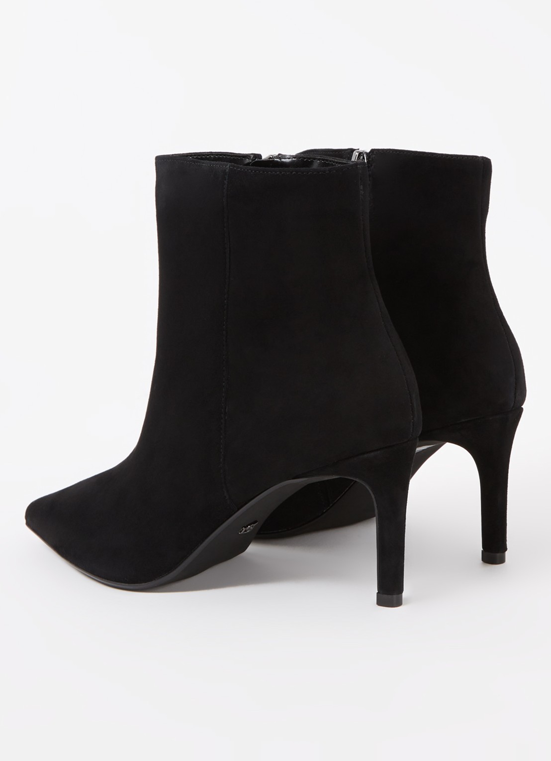 Dune London Wide Fit Obsessively enkellaarsje van suède - achterkant zwart