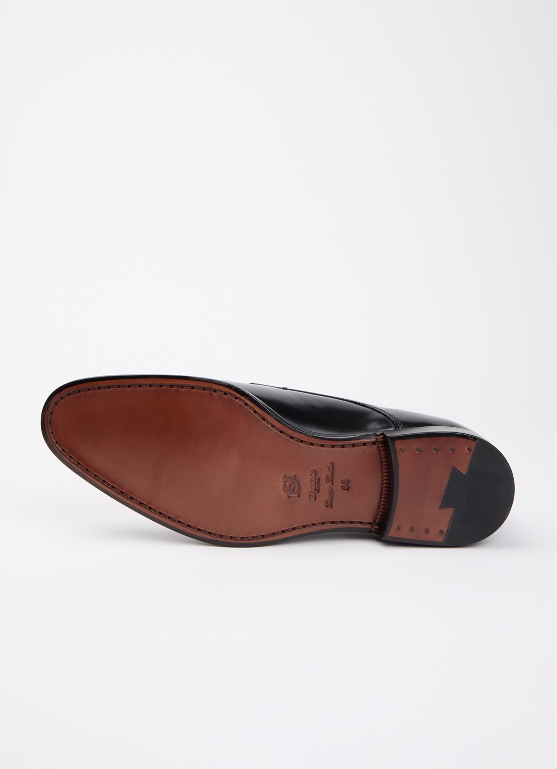 Dune London Wide Fit Salisburry veterschoen van leer  - detail 5 zwart