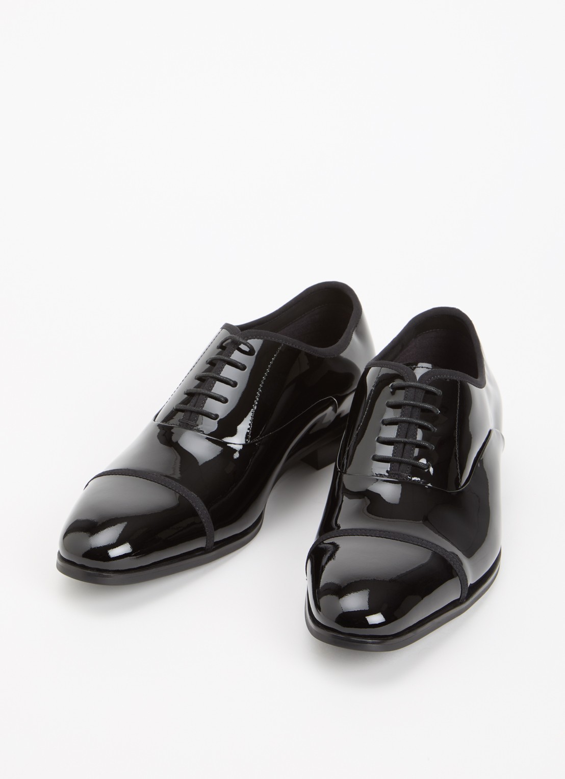 Dune London Wide Fit Shuffle veterschoen van lakleer - detail 3 zwart