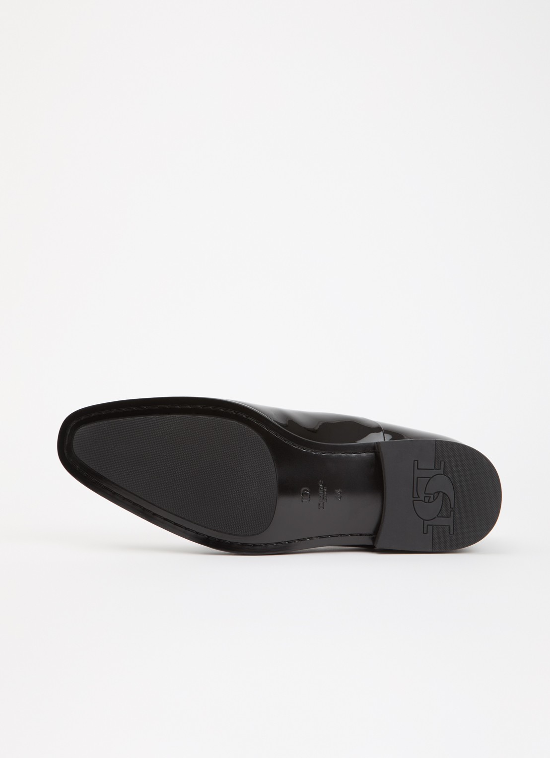 Dune London Wide Fit Shuffle veterschoen van lakleer - detail 5 zwart