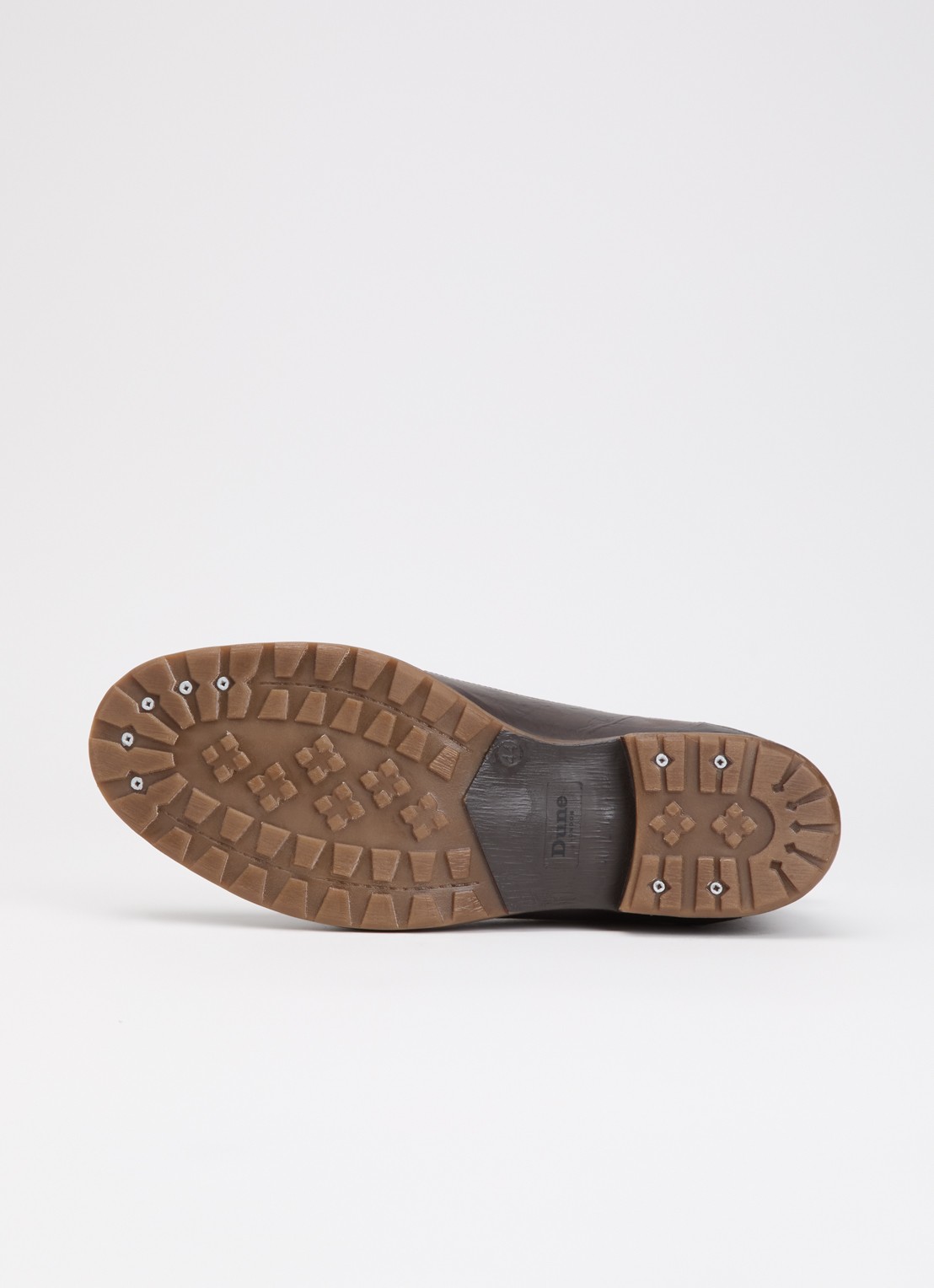 Dune London Wide Fit Simon veterboot van leer - detail 2 bruin