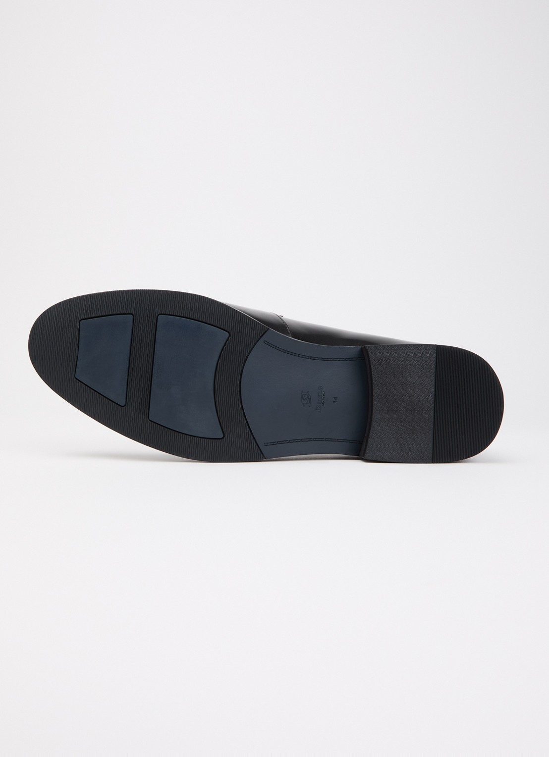 Dune London Wide Fit Skylers loafer van leer - detail 4 zwart